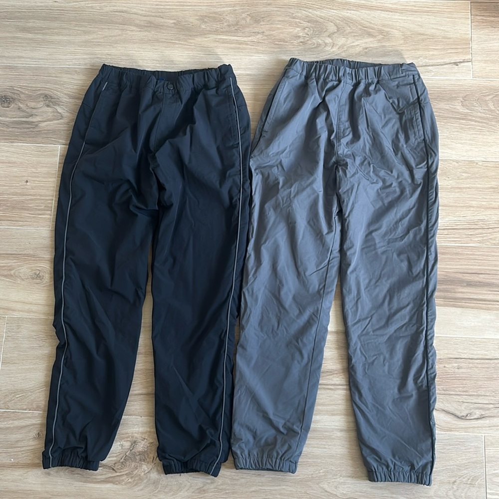Two Uniqlo Kid’s Nylon pants w/ fleece lining